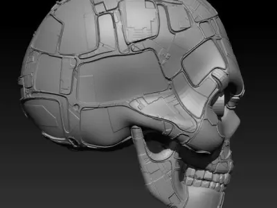 Mech Skull 3D model