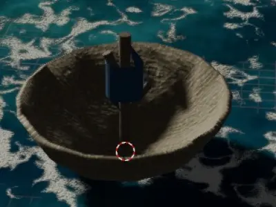 A small boat 3D model
