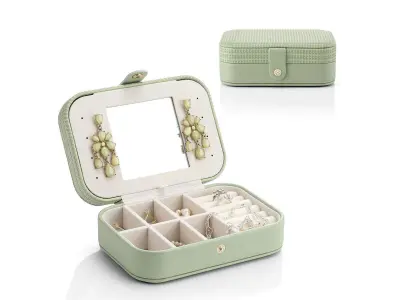 Vlando Small Travel Jewelry Box 3D model