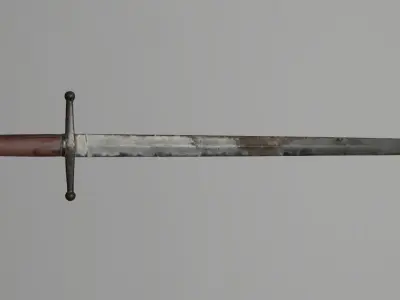 3D Sword old Free low-poly 3D model