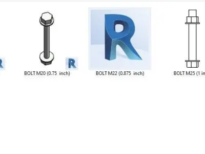 Flange Flange End and Bolt Ansi 150 Free 3D model