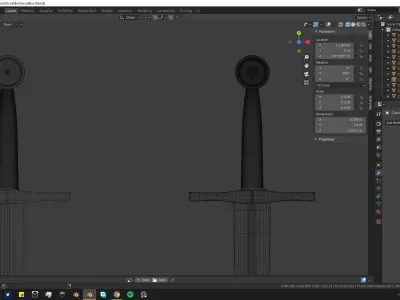 Excalibur Sword 3D model purchase