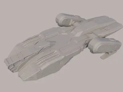 Sci Fi Dropship 3D model