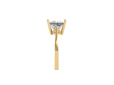 Princess Ring 3D print model 6