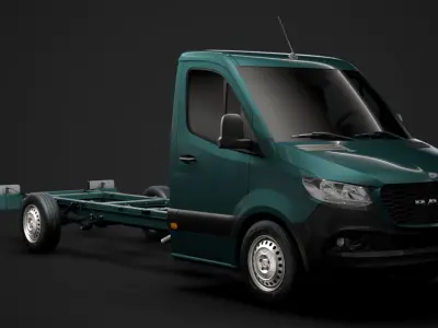 RAM Sprinter Chassis Single Cab L3 RWD 2020 3D model