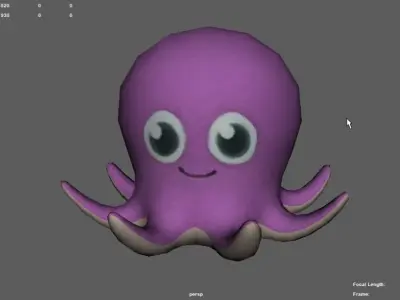 Octopus toy 3D model