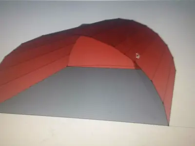 aircraft hangar Low-poly 3D model
