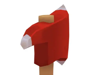 Fireman Axe - Hand Painted 3D model