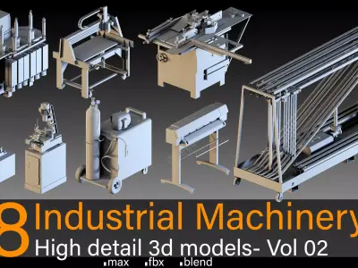 8- Industrial machinery- Vol 02 3D model