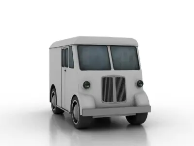 Marmon-Herrington Delivery-Van 1946 3D Model Pack