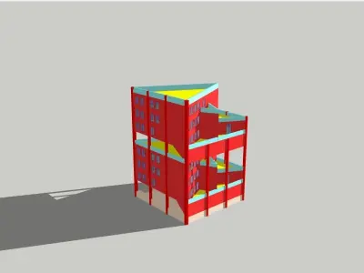 Commercial Building 3D model 3