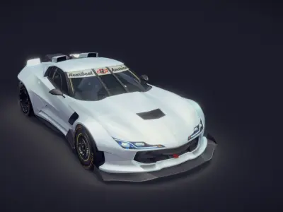 2085 Restomod  JetVette Free 3D model