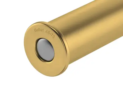 Bullet 45-70 Low-poly 3D model