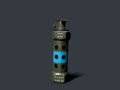 Stun Grenade Free low-poly 3D model