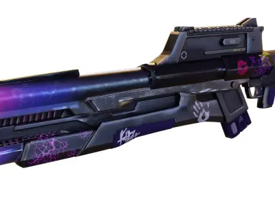 Warping Gun Low-poly 3D model