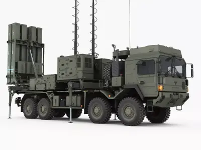 IRIS-T SLM Launcher 3D model
