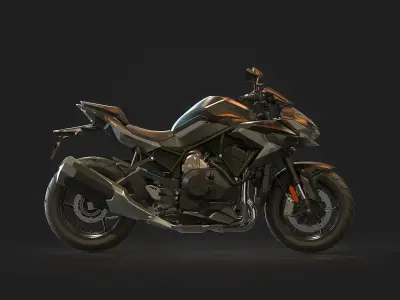 Base model Kawasaki Z H2 2021 3D model