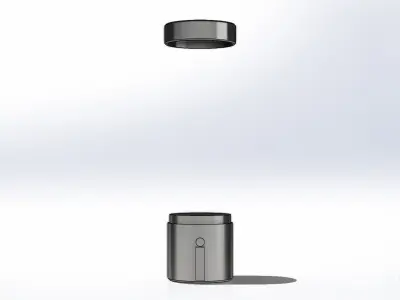 Base com Tampa Schneider XVBC21 Base with Cover 3D model