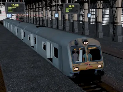 Churchgate Railway Station - Bombay 3D model