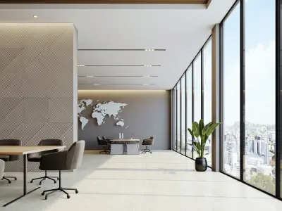 interior scene office 07 3D model