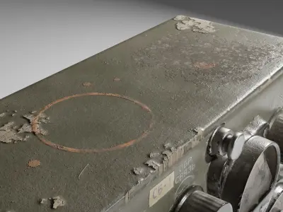 Radiostation Sever Low-poly 3D model