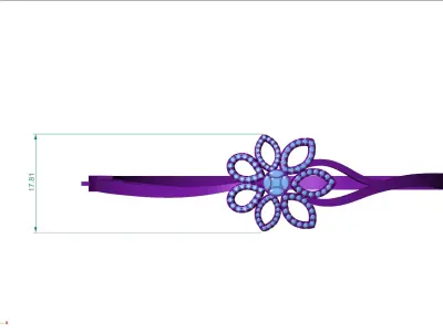 Diamond Breslet 3D print model 3D print model