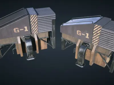 Mars KitBash - Generator Low-poly 3D model