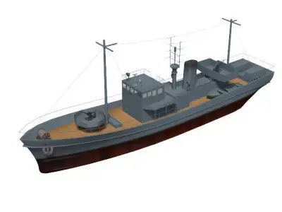 No1-class auxiliary patrol boat 3D model