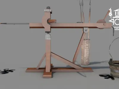 Roman Island Ballista 3D model