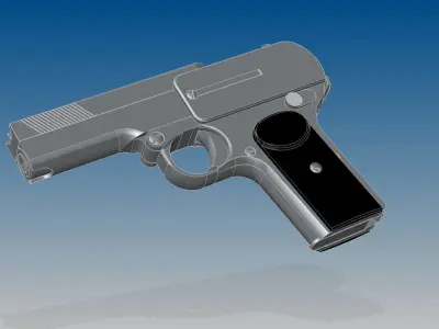 Dreyse M1907 3D model purchase