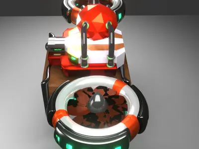 ScifiDrone TigersGauntlet  002 3D model