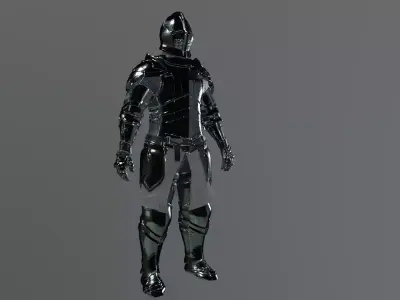 knight Low-poly 3D model purchase