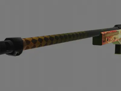 Dragunov sniper rifle SVD 3D model