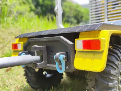 P12 TRX6 logging bed and trailer - 1-10 RC body attachment 3D print model