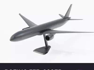 Boeing 777-300ER 3D print model