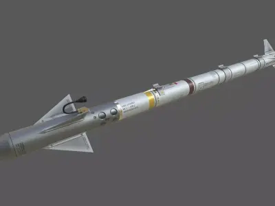 AIM-9X SIDEWINDER Missile Low-poly 3D model
