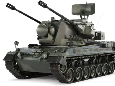 FlakPz 2 Gepard 1A2 2006 3D model