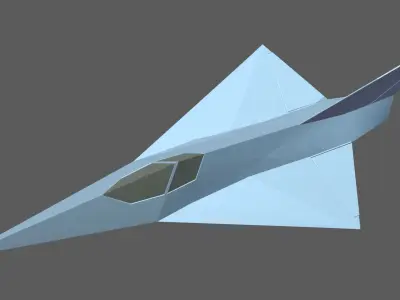 MBB Lampyridae German stealth aircraft 3D print model