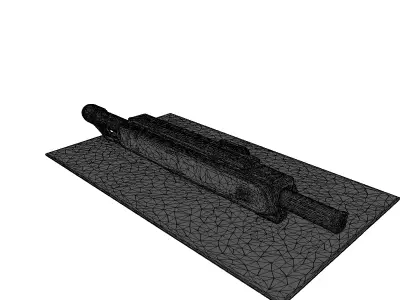 Futuristic Railgun 3D Model 3D model
