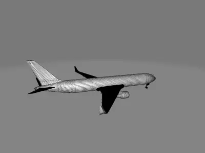 Boeing 767 Free low-poly 3D model