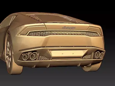 Lamborghini Car Relief  3D print model