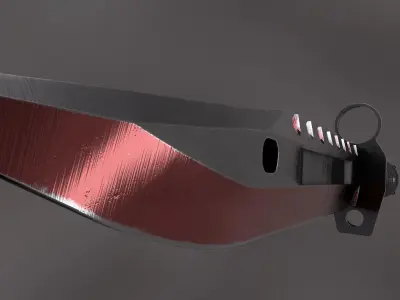 M9 Bayonet Low-poly game ready 3D model Low-poly 3D model