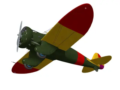 Boeing P-26 Peashooter 3D model purchase