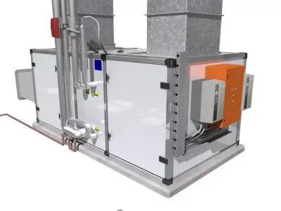 Air handling unit 3D model