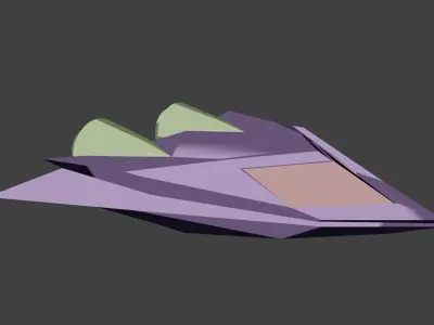 Sci-fi Spaceship 3D model