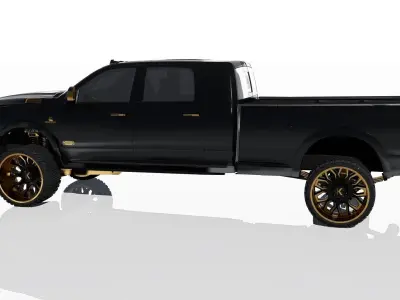 Dodge Ram 2500 Mega Cab Longhorn Lifted 3D model