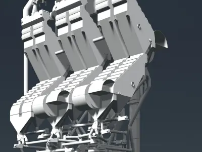 Industrial machine 3D Model Pack