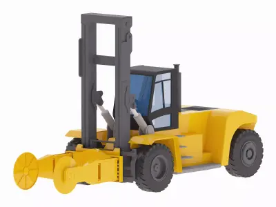 Forklift Truck Hy 32-12 Low-poly 3D model