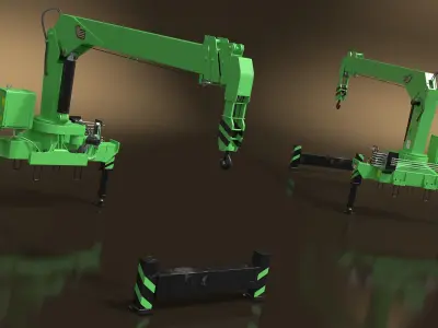 Manipulator Crane for Truck 3D model