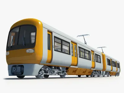 3D Train 05 3D model